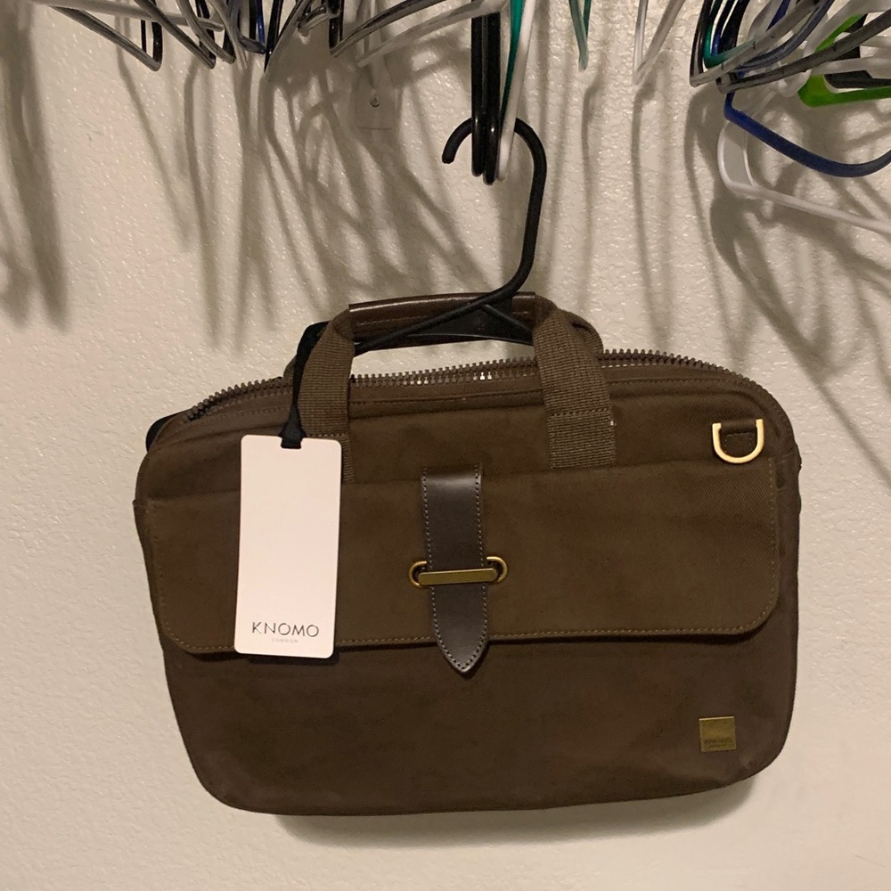 Knomo Brown Laptop Bag for Men